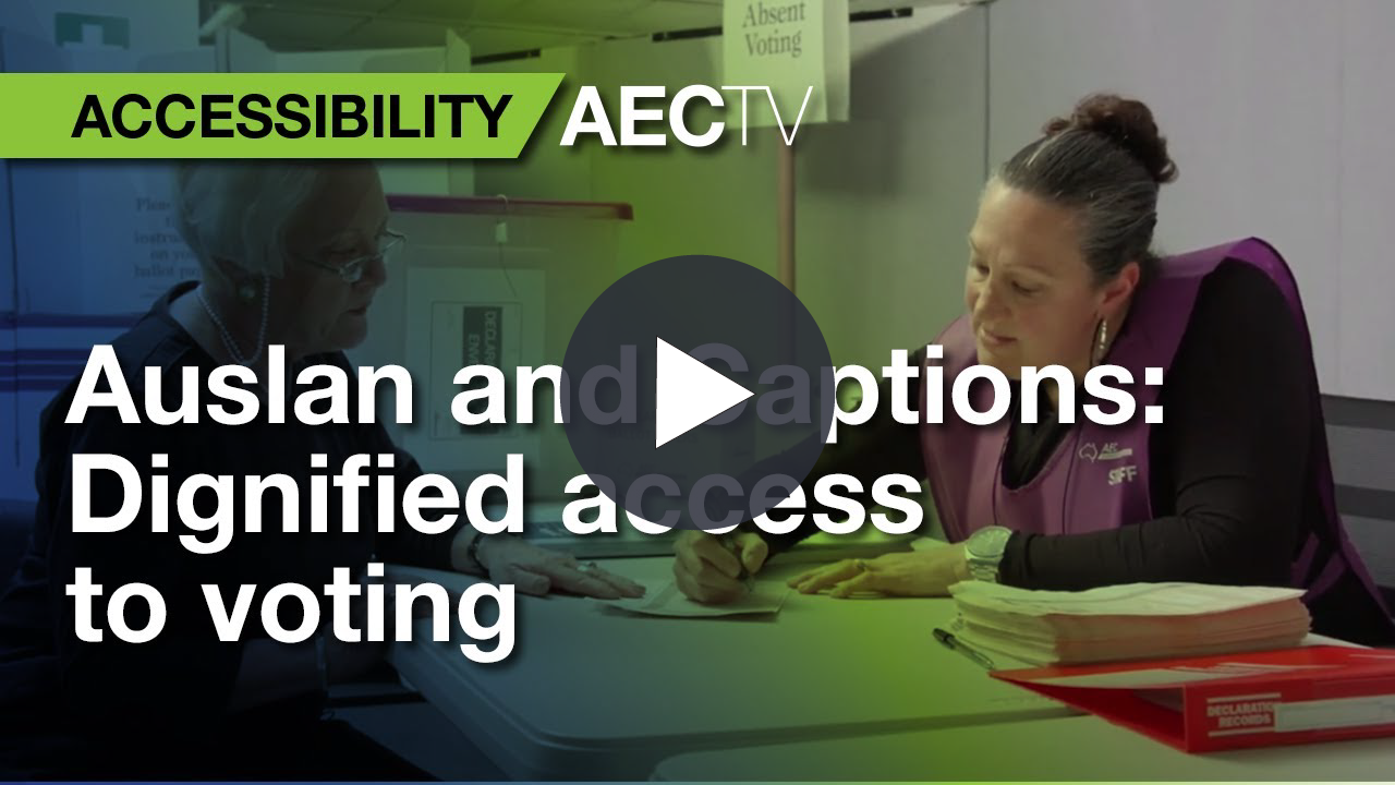 AEC Dignified access to voting video cover