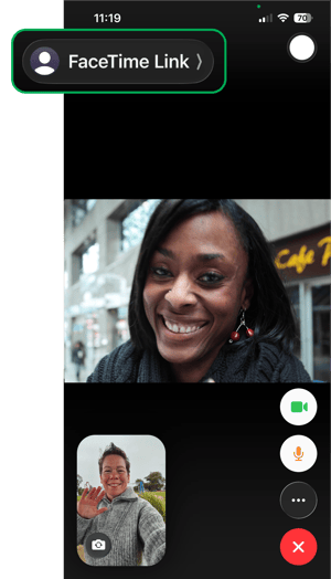 FaceTime step 1 OB