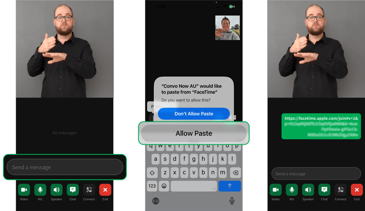 FaceTime step 4 5 6 in one