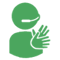 Icon of an sign language interpreter