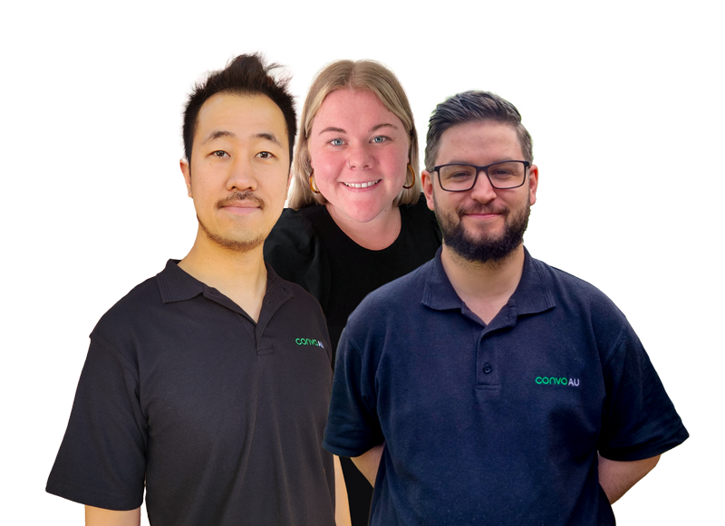 A group photo of Customer Support team.