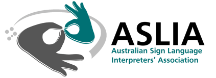 ASLIA - Australian Sign Language Interpreters' Association logo